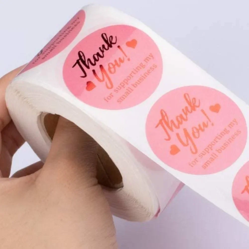 3/$15 - NEW 50 ct Thank You Stickers 1.5